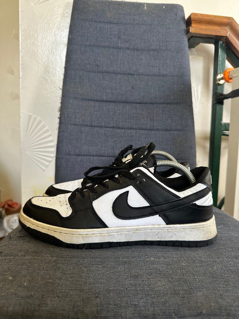 Nike Panda Dunk Low (Category: Sneakers) located in Quezon City. Submitted by jesscagungun (Listing ID 1387605718, Image 1). Description: Ukay bale po ito from US, so it needs cleaning. What you see is what you get. Nasa picture na po lahat ng details, thank you..