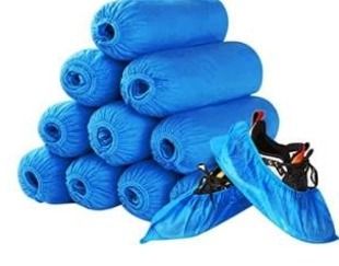 Non-woven Disposable Shoe Cover (Category: Medical Supplies & Tools) located in Quezon City. Submitted by zyra26 (Listing ID 1387596351, Image 1). Description: - Material: PP/ Polypropylene non-woven - The Shoe Cover Is Made Of High-Quality Non-Woven Fabric, Anti-Skid, And Wear-Resistant - Light And Breathable. - Weight: 40gsm - Color: Sky blue - Size: Universal - 50 pairs/pack .
