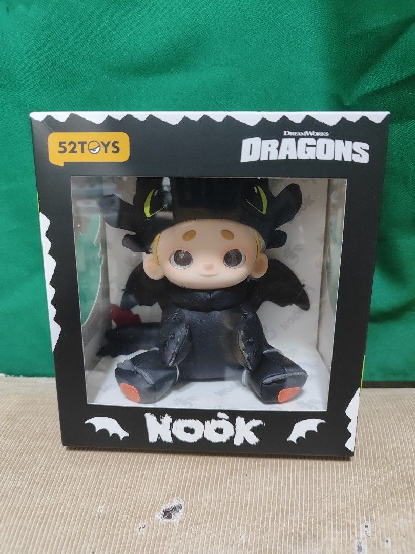 Nook toothless 52toys limited edition (Category: Designer & Blind Box Toys) located in Quezon City. Submitted by hirayakarilagan (Listing ID 1387545979, Image 1). Description: Nook toothless 52 toys limited edition how to train your dragon nook x toothless plus toy sealed box never opened.