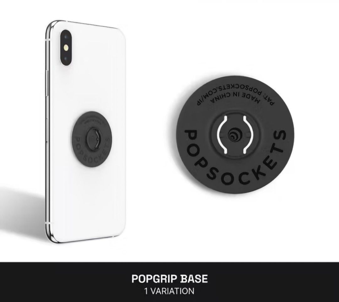 Original Popsocket base black (Category: Mounts & Holders) located in Quezon City. Submitted by killerkevvv (Listing ID 1387578029, Image 1). Description: brand new original Popsocket base.