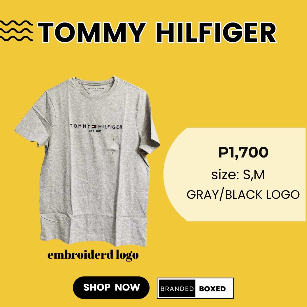 Original Tommy Hilfiger Mens Tshirt (Category: Tshirts & Polo Shirts ) located in Kalibo. Submitted by brandedboxedph (Listing ID 1387698155, Image 1). Description: ✨ Authentic Tommy Hilfiger Mens T-Shirt – straight from Canada ✔ 100% Original, High-Quality Fabric ✔ Comfortable & breathable – perfect for daily wear ✔ Classic fit for men ✔ Available in sizes: S / M ✔ Color: Gray ✔ Style: Crewneck ✔ Limited stocks – once sold out, no restock! Perfe