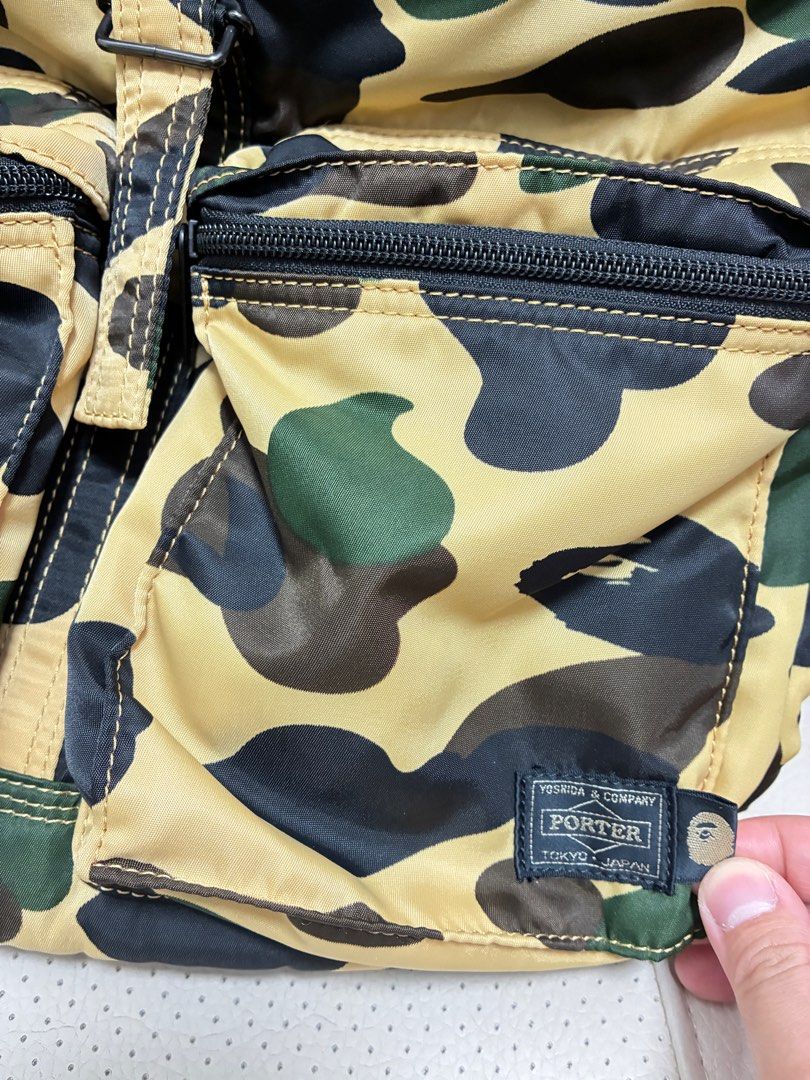 PORTER × BAPE TANKER BACKPACK a bathing ape 1st camo yellow