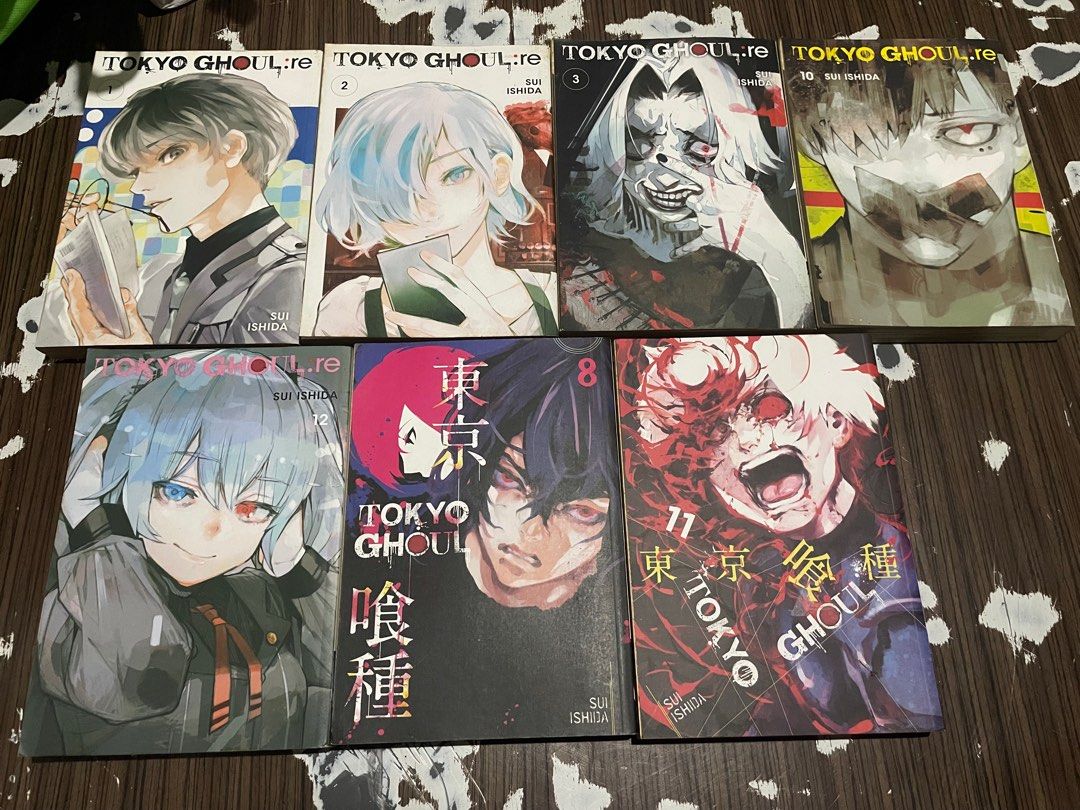 Pre-loved Tokyo Ghoul Manga (Category: Comics & Manga) located in Makati City. Submitted by subcorpion27 (Listing ID 1380457216, Image 1). Description: Some of the volumes are slightly yellowed or have minor dents, but they’re still in good condition. Tokyo Ghoul and Tokyo Ghoul: re Manga. ₱280 each! Or SET (Take it All) for ₱1700 If you’re interested or need more info, feel free to DM me..