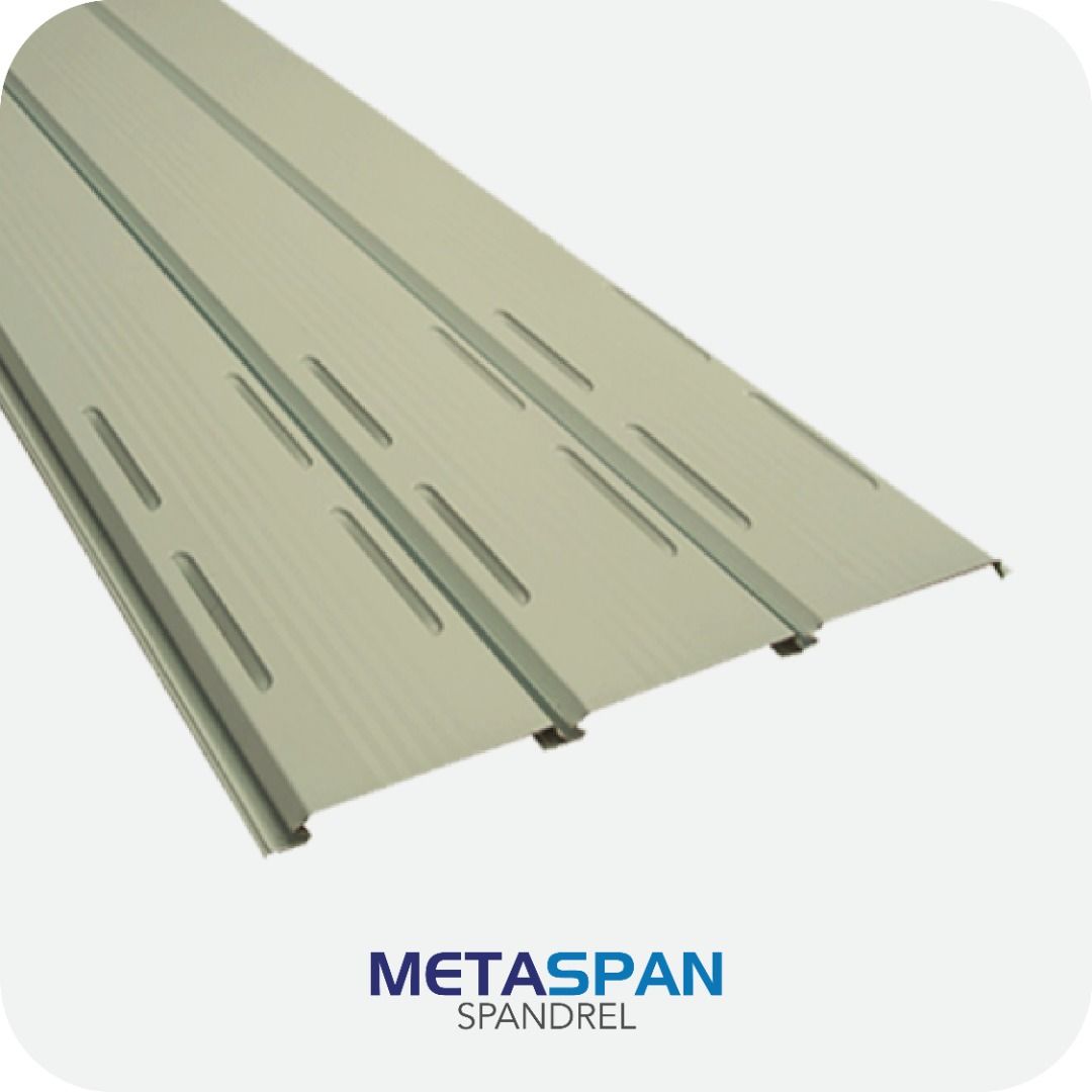 PRE-PAINTED CORRUGATED SPANDRELS - MINICORR (Category: Construction & Building Materials) located in Quezon City. Submitted by metalinkcorp (Listing ID 1224533922, Image 1). Description: CORRUGATED SPANDREL SYSTEM Our MetaSpan Corrugated Spandrels, inspired by our proven corrugated roof design, delivers a sturdy addition to our premium spandrel collection. This robust system combines the reliable performance of our corrugated roofing technology w