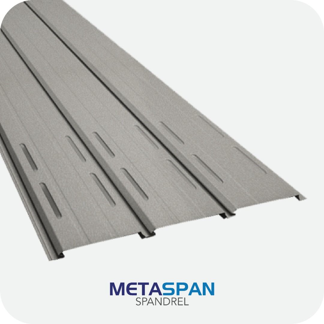 RIB SPANDREL - METASPAN (Category: Construction & Building Materials) located in Quezon City. Submitted by metalinkcorp (Listing ID 1069522971, Image 1). Description: RIB SPANDREL CEILING SYSTEM MetaSpan Rib Spandrels are the excellent cover of choice for linear ceiling applications. This premium system features an aesthetically pleasing rib-type design that enhances visual appeal while providing superior structural performance for modern ceiling