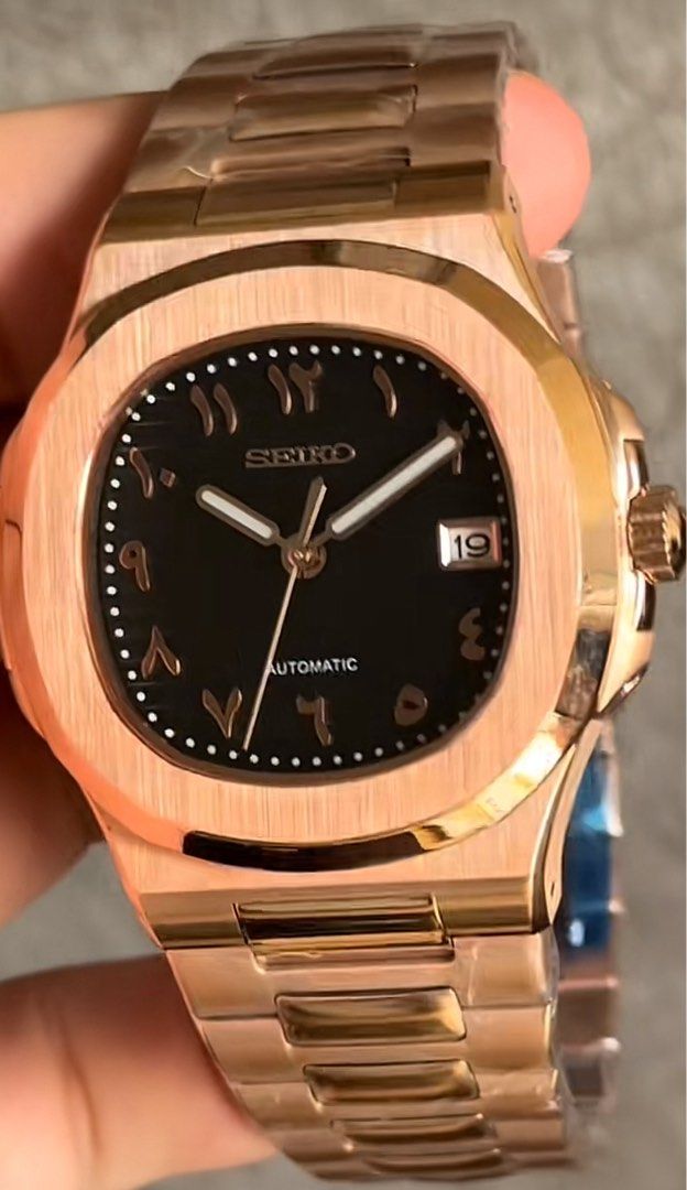 PATEK NAUTILUS CUSTOM ALL BLACK ARABIC DIAL
