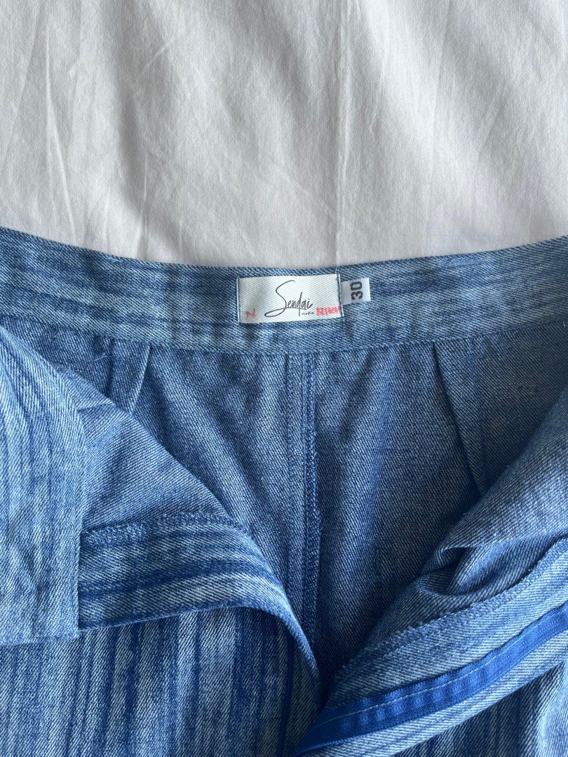 Sendai Studio High Waisted Barrel Pants (Category: Other Bottoms) located in Taguig. Submitted by nrox_ (Listing ID 1387589443, Image 3). Description: BRAND NEW High Waisted Barrel Pants from Sendai Studio in Chiang Mai 🇹🇭 Retails for 1590 baht (2,793 php) Washed once but never worn. Small marker writing on the tag but other than that no flaws :) For reference i am 5’6” with a 27-28” waistline and these fit true to size + ankle length. I just f