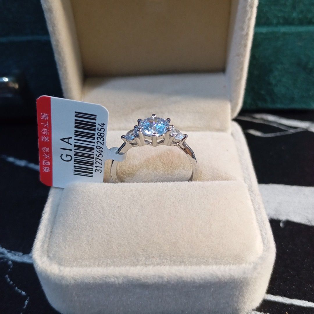 💯Trilogy Engagement Ring with Marking PT950 Adjustable GIA TAG (Category: Rings) located in Pasay City. Submitted by garnetjanuary17 (Listing ID 1387581733, Image 3). Description: 💯High Quality Natural Stones 💯Non Fading 💯Non Tarnish 💯 Hypoallergenic 💯Platinum Vermeil 🎉Free Velvet Box 🎉Free Jewelry Polishing Cloth Courier-- J&T Self Book via Lalamove if Rush 📌MALATE MANILA LOCATION.
