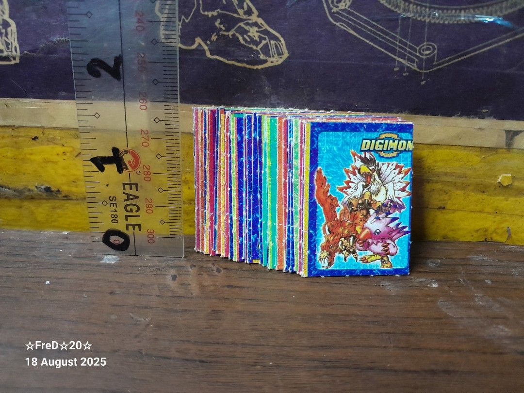 Vintage Digimon Miniteks Cards (30pcs) (Category: Raw Singles) located in San Pablo. Submitted by fredambion (Listing ID 1387558413, Image 1). Description: *Please Take Time To Read Descriptions & Check The Photos *What You See Is What You Get *Vintage Digimon Miniteks Cards *For Only 50 / 30pcs *Early 2000s / No Doubles *Like New to Well Used Condition *2nd Hand Condition *Good For Collection *Manage Your Expectation *Dont Offer If Your Not Will