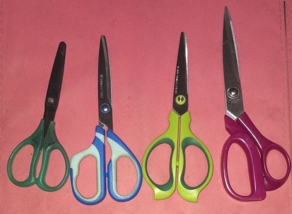 9 pcs Japan Stainless Scissors (Category: Craft Supplies & Tools) located in Los Banos. Submitted by princessbotique (Listing ID 1384357286, Image 3). Description: 9 pcs Japan Stainless Scissors Take all Php 1000 Pls see pix for price and details Fix and Firm No LP pls Pickup/Lalamove/Meetup From Los Banos Laguna Meet-ups per arrangement MOP GCash Pm if interested.