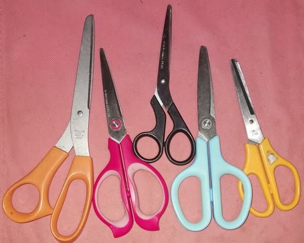 9 pcs Japan Stainless Scissors (Category: Craft Supplies & Tools) located in Los Banos. Submitted by princessbotique (Listing ID 1384357286, Image 2). Description: 9 pcs Japan Stainless Scissors Take all Php 1000 Pls see pix for price and details Fix and Firm No LP pls Pickup/Lalamove/Meetup From Los Banos Laguna Meet-ups per arrangement MOP GCash Pm if interested.