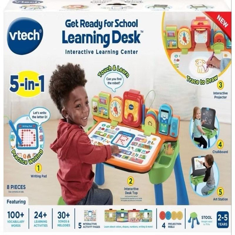 Activity Table (Category: Infant Playtime) located in Singapore. Submitted by fullofdusk (Listing ID 1384287266, Image 2). Description: Vtech activity table In good condition. Has quizzes and activities, with music. Different disks for different activities. Selling as child has outgrown. Retailing on Shop*ee for $159..