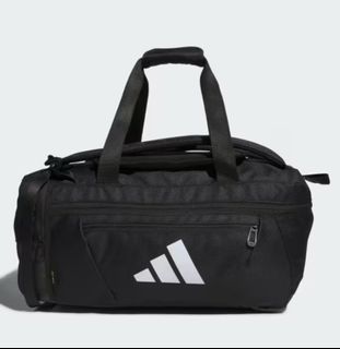 ★adidas★ duffel bag IM9872 WMNS) adidas Duffel Bag 'Black White' IM9872