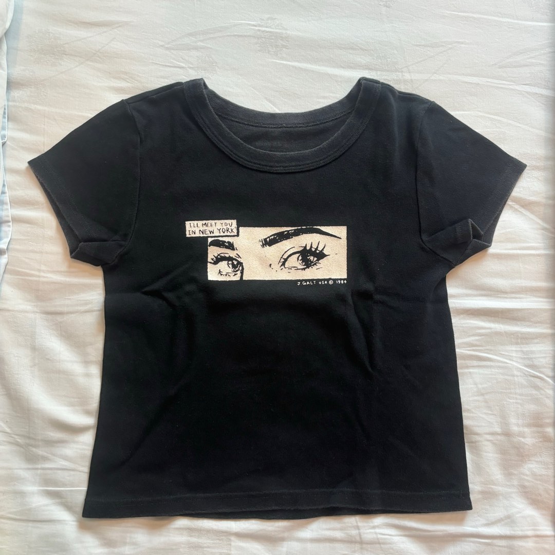 Brandy Melville I'll Melt You in New York Tee, Women's Fashion, Tops ...