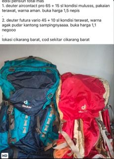 (Kategori: ) berada di . Dikirim oleh secondhandshira (ID iklan 1384363739, Gambar 1). Deskripsi: .