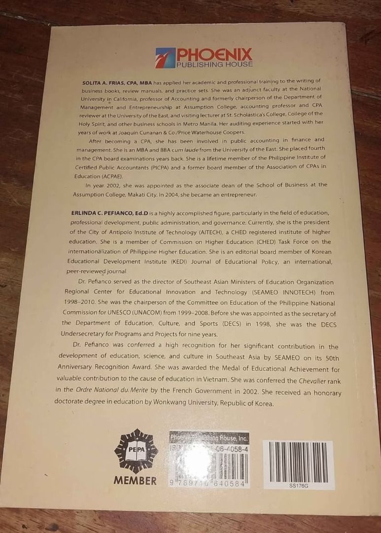 FABM 1 -Textbook in basic Accounting 1 (Category: Textbooks) located in Muntinlupa City. Submitted by aniel92 (Listing ID 1384237747, Image 2). Description: Mas ba need book na need ng mga ABM accounting student future CPA for Senior High Grade 11 requirements for school.