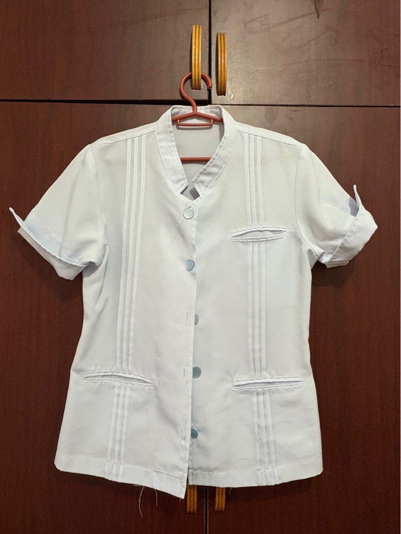 FEU-NRMF College Uniform (Category: Sets or Coordinates) located in Caloocan City. Submitted by kaiksa (Listing ID 1384380987, Image 1). Description: - Medium - I have 1 set of 1st year college nursing uniform - I also have 3 sets of 2nd-4th year nursing college uniforms (the ones with lines sa front) - I have 2 extra paldas = I have 6 in total - You can buy it separately like piece by piece - May discount if set kukunin and if take all din - Neg