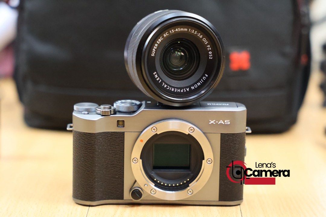 Fujifilm X-A5 Mirrorless Camera (Category: Cameras) located in Manila. Submitted by lenascamera (Listing ID 1384428370, Image 1). Description: NOTE: Sa dami po ng message na natatangap ko, naka hold napo ang Mga message hindi napo ako makapag reply pero na babasa ko kaya hanggat maari mag direct na kayo sa page ko sa facebook Lenas camera para nakareply ako agad salamat. Fujifilm X-A5 Mirrorless Camera Price: P28,500 Color: Graphite Specs: 24MP T