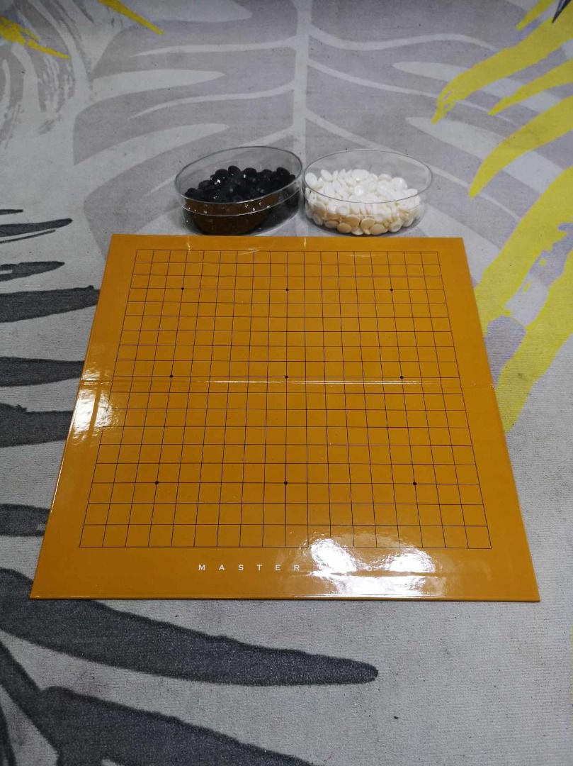 Gomoku Narabe Board Game (Category: Board Games & Puzzles) located in Santa Cruz. Submitted by jmy_surplus.2 (Listing ID 1384384626, Image 2). Description: Size ; L - 33 W - 33 H - .2 Color ; Brown Type ; Board Game Brand ; No Brand Material ; Board Style ; Go Oldest Board Game MK A JMY 5 Batch #136.