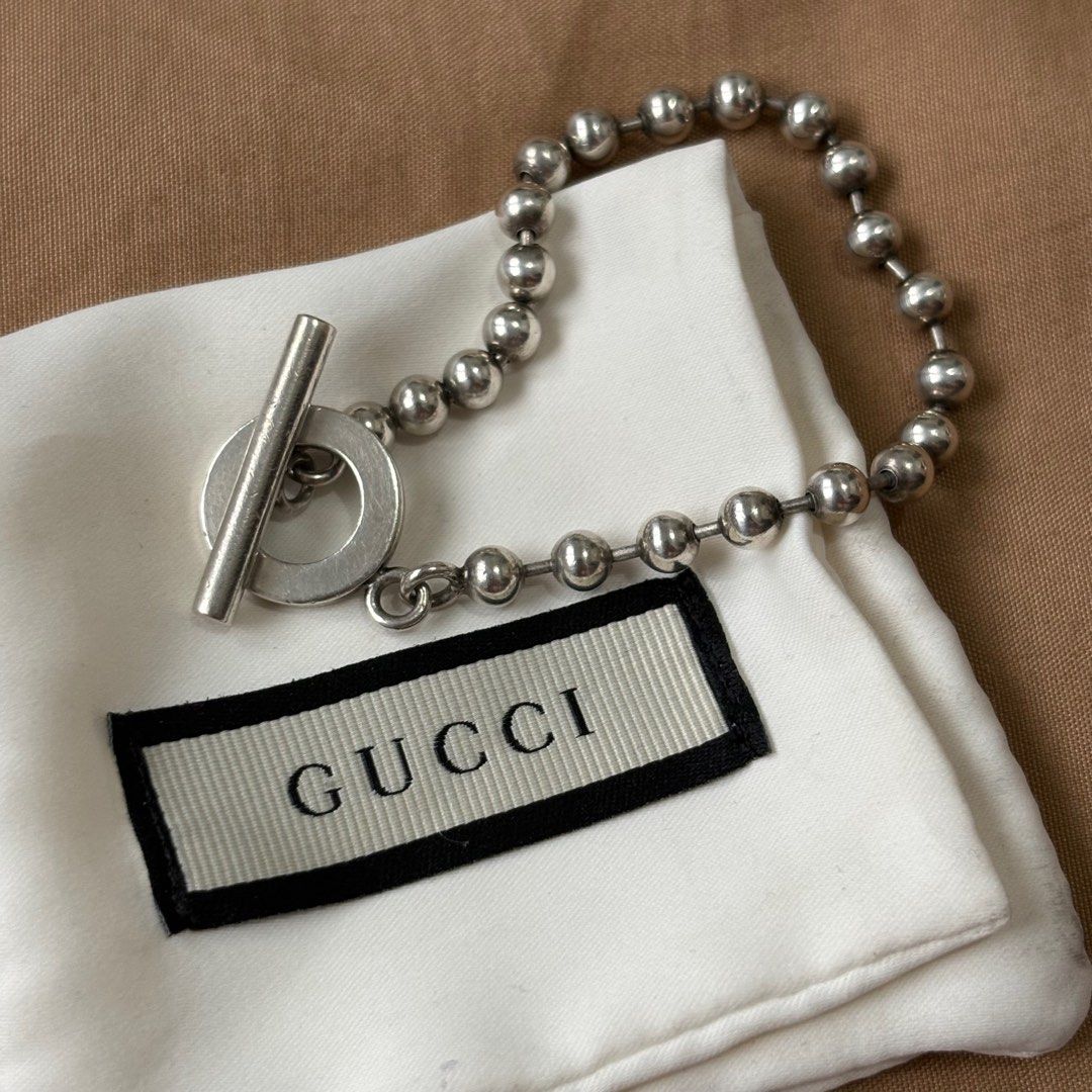Gucci Boule Chain Beaded Sterling Silver Bracelet (Category: Luxury Accessories) located in Manila. Submitted by snatchmybag (Listing ID 1384375415, Image 2). Description: .