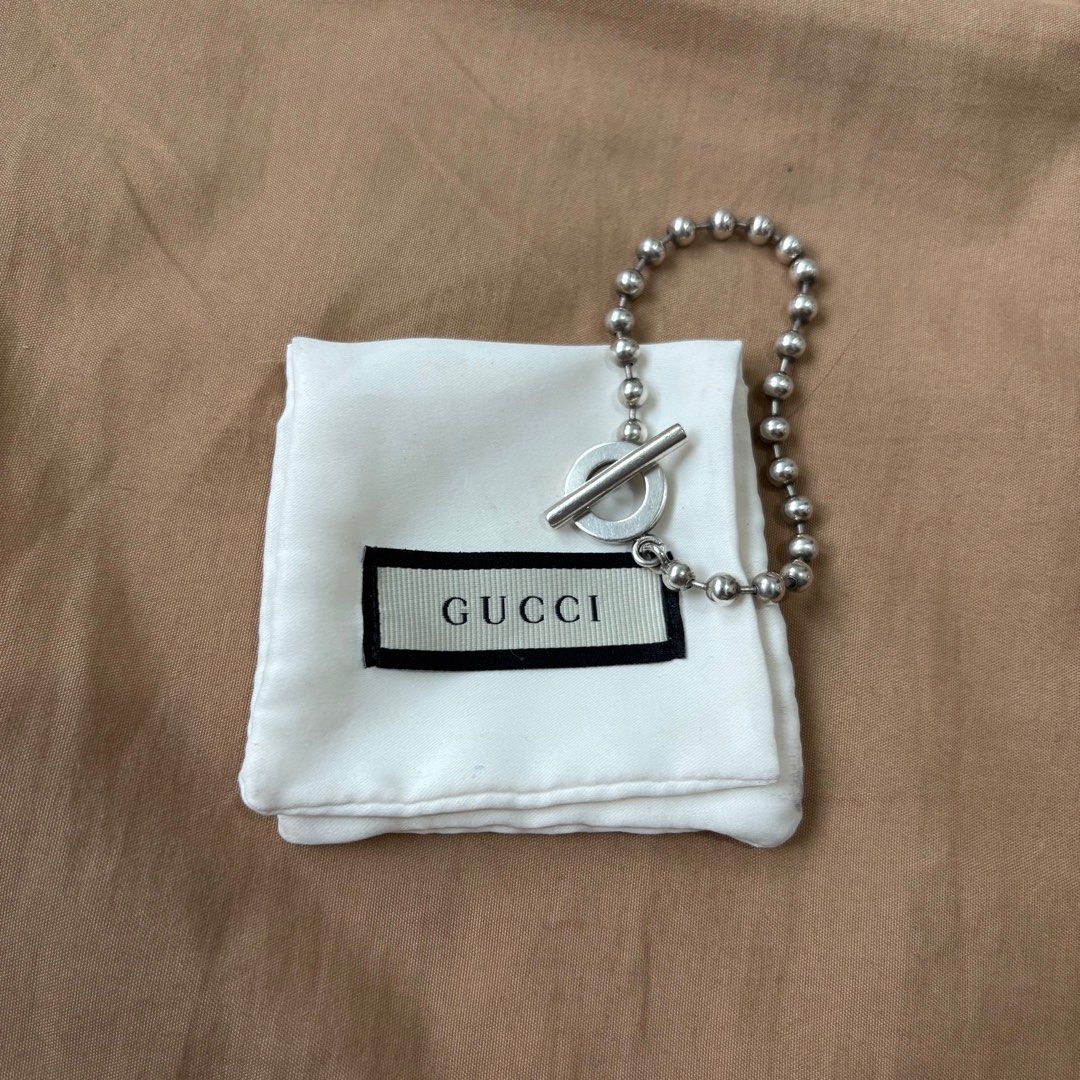 Gucci Boule Chain Beaded Sterling Silver Bracelet (Category: Luxury Accessories) located in Manila. Submitted by snatchmybag (Listing ID 1384375415, Image 1). Description: .