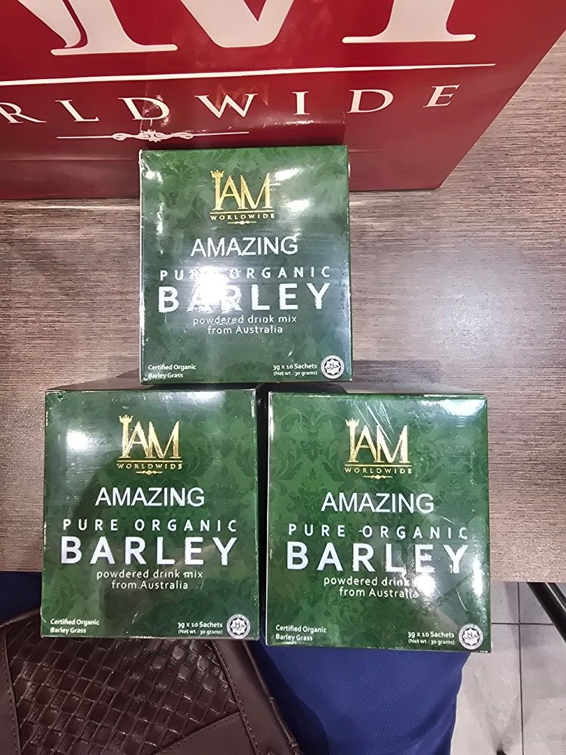 IAM Worldwide Pure Organic barley (Category: Beverages) located in Pasig City. Submitted by rud90 (Listing ID 1384335981, Image 2). Description: pwede p tumawad barley been used as a medicine since 7000 B.C. in the treatment of skin, liver, blood, and GI disorders. Gladiators ate barley for strength and stamina. Health benefits of barley grass include relief from ulcerative colitis, prevention and treatment of cancer, strengthening of immune syst