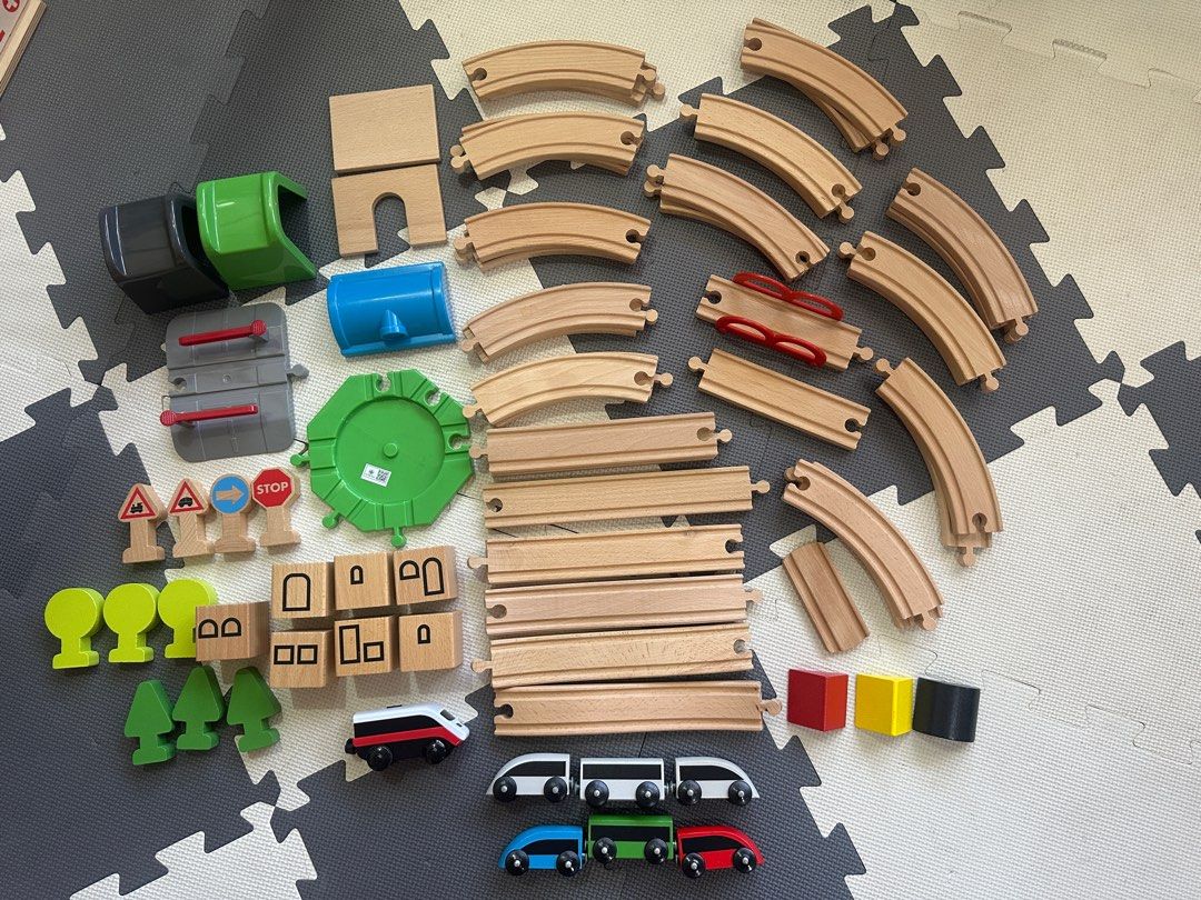 Ikea Train Set (Category: Kids Toys) located in Valenzuela. Submitted by poisonivy024 (Listing ID 1384336431, Image 2). Description: Used Selling as Bundle Shipping via Grab/Lalamove.