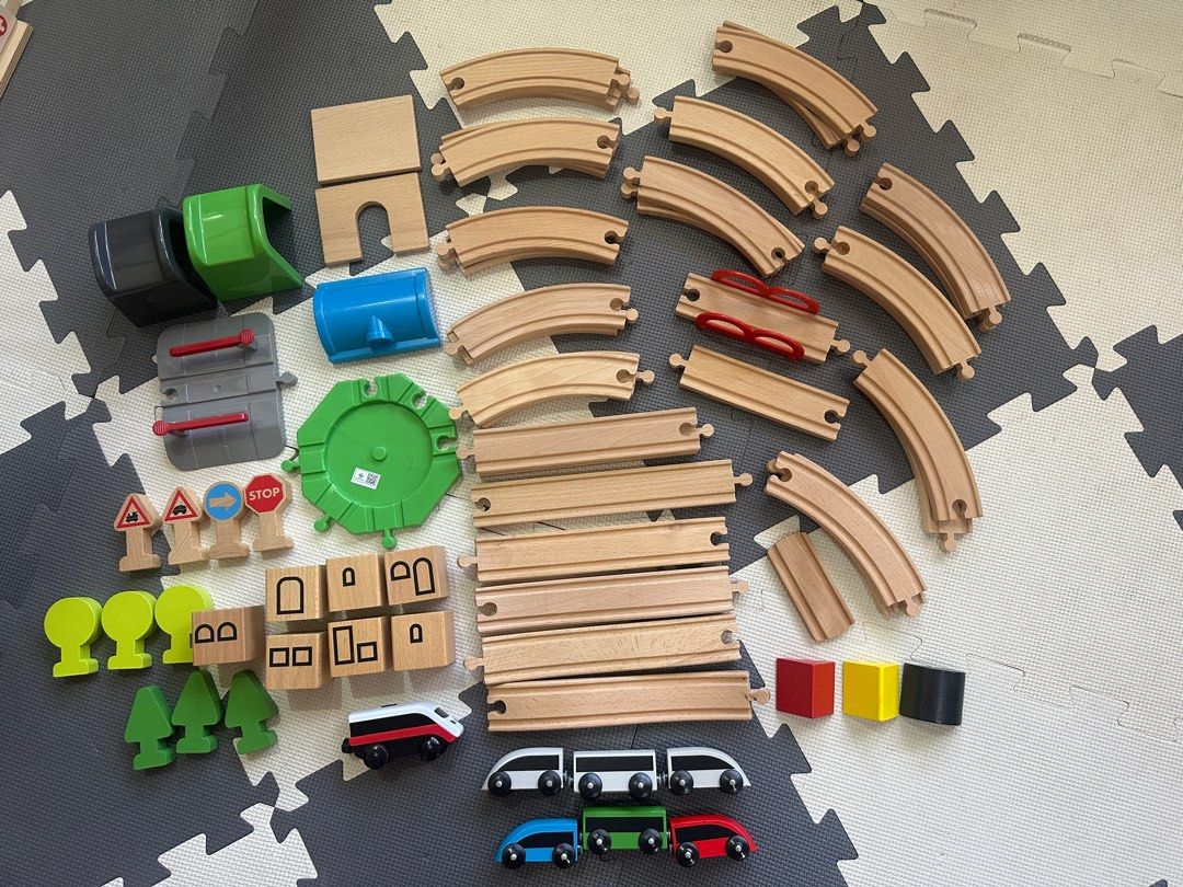 Ikea Train Set (Category: Kids Toys) located in Valenzuela. Submitted by poisonivy024 (Listing ID 1384336431, Image 1). Description: Used Selling as Bundle Shipping via Grab/Lalamove.