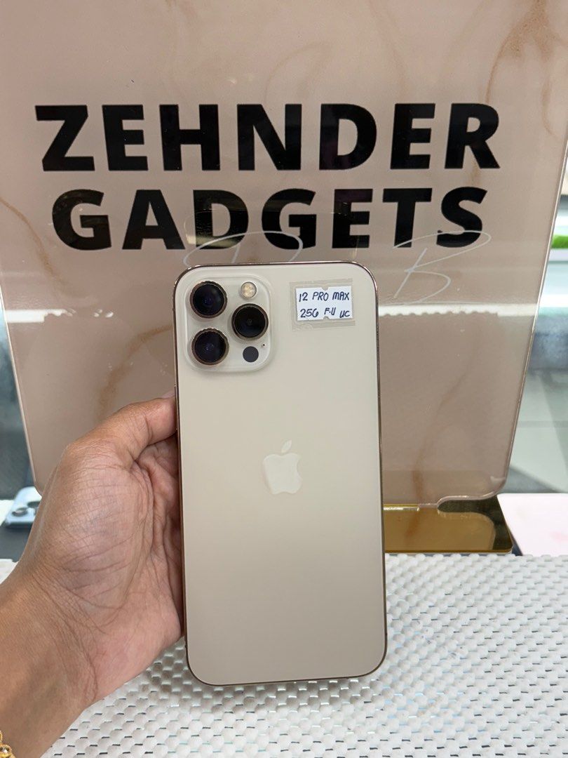 iPhone 12 PRO MAX 256GB OPENLINE (NTC APPROVED) (Category: iPhone 12 Series) located in San Juan City. Submitted by desireebayal96 (Listing ID 1384413114, Image 1). Description: iPhone 12 PRO MAX (GOLD) * 256GB * 94% BATTERY HEALTH (ORIGINAL) * OPENLINE (ANY SIM) * 98% SMOOTH * NO ISSUE * NO HISTORY OF REPAIR * FACE ID & TRUETONE WORKING * NO ICLOUD ISSUE OPEN FOR COD SAME DAY DELIVERY PLUS SHIPPING FEE MESSAGE ME DIRECTLY FOR MORE INFO Store loc