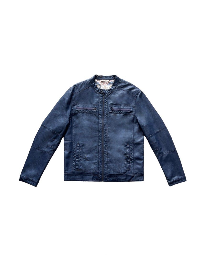 Jack & Jones Leather Jacket (Category: Coats, Jackets and Outerwear) located in Manila. Submitted by morf_sply (Listing ID 1384346022, Image 1). Description: Relaxed fit jacket in a leather effect fabric, snap collar, long sleeves with snap button cuffs. Welt pockets at the hip, chest pocket designed.. Zip front fastening. Shoulder Width 19 in Pit to Pit 22.5 in Length 27 in Sleeves 27 in .