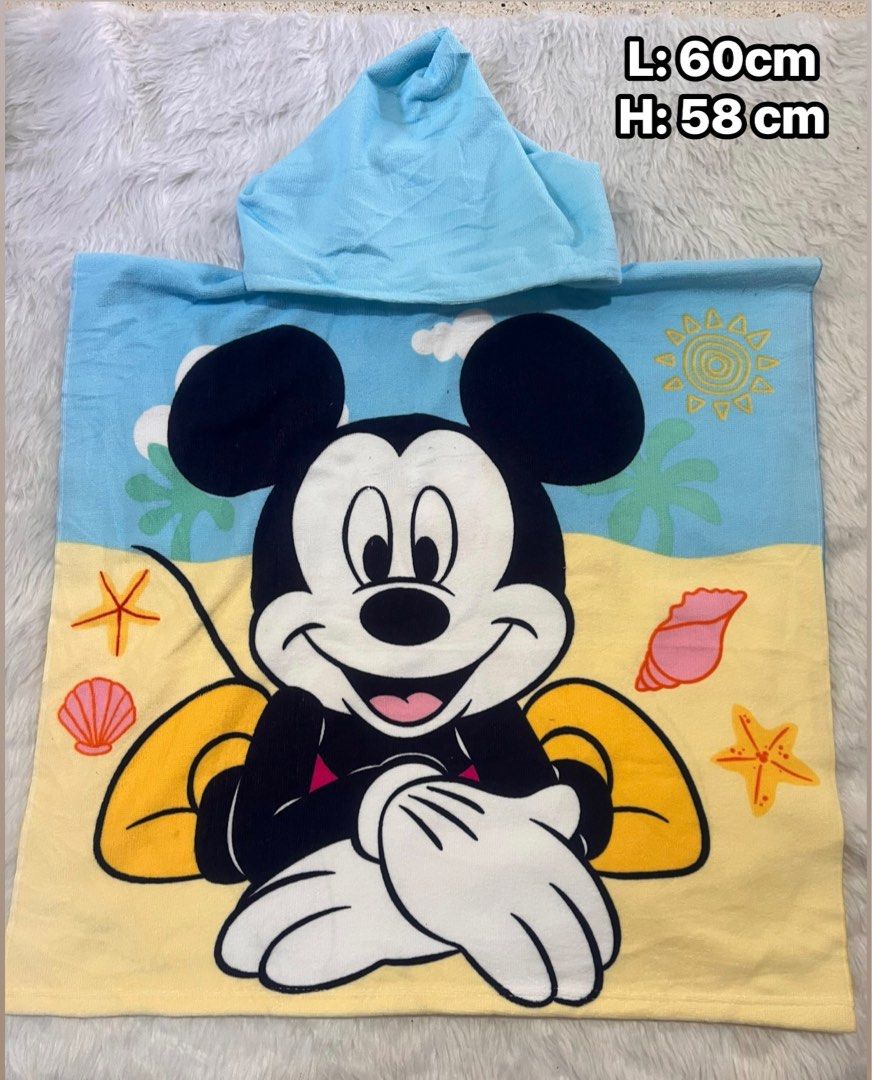 Kids hooded towel mickey 2 (Category: Bathtub & Bath Accessories) located in Marikina City. Submitted by 1stuffshop (Listing ID 1384328094, Image 1). Description: Some issue might be from stock.