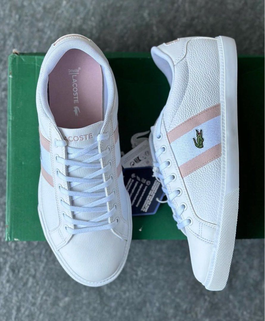Lacoste Shoes Women (Category: Sneakers) located in Manila. Submitted by stopshop26 (Listing ID 1384344858, Image 1). Description: Lacoste Shoes Size 8.5 Brand new and original Onhand and ready to ship.