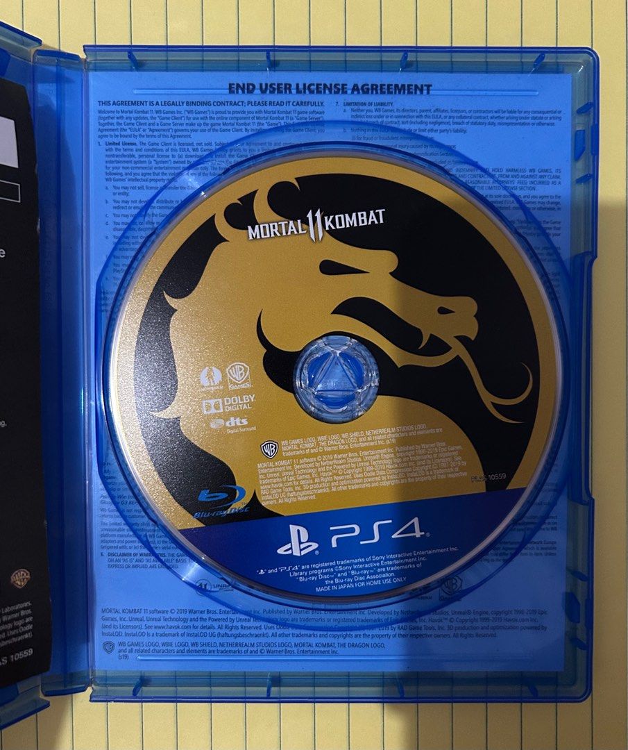 Mortal Kombat 11 PS4 Game (Category: PlayStation) located in Bacolod City. Submitted by group94322 (Listing ID 1384341674, Image 3). Description: - action.