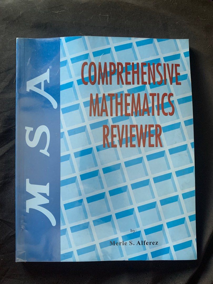 MSA Comprehensive Math Reviewer (Category: Textbooks) located in Manila. Submitted by poofmawmaawww (Listing ID 1384304009, Image 1). Description: .