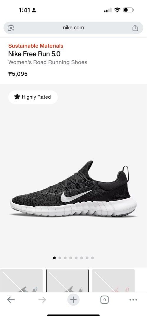 Nike Free Run 5.0 (Category: Sneakers) located in Las Pinas. Submitted by clcycles (Listing ID 1384284380, Image 1). Description: Women’s Road Running Shoes Size US 7 True to size Selling for ₱700 No issue, still in good condition .