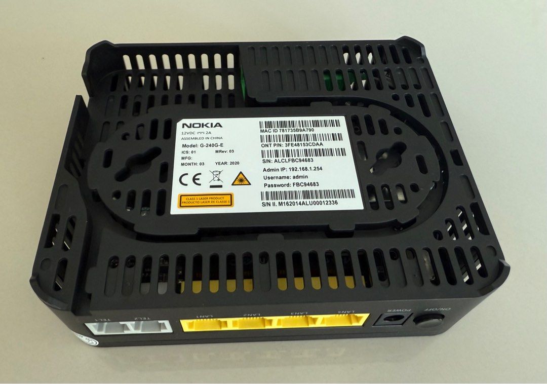 Nokia Router G Network NOKIA Optical Network Router Model: G-240G-E., Computers & Tech, Parts ...