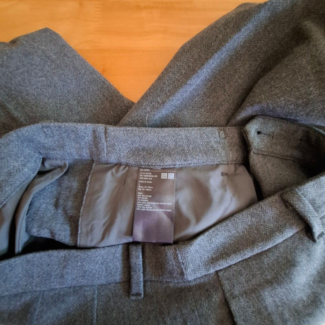 NWOT Uniqlo slacks Large (Category: Other Bottoms) located in General Santos City (Dadiangas). Submitted by mlmiya (Listing ID 1384240414, Image 2). Description: New but without tag Uniqlo slacks Washed and tried only Dimensions in the pics Large on tag No when worn photo Medyo makapal ang tela Bought for 1490,now selling at P690 last price..