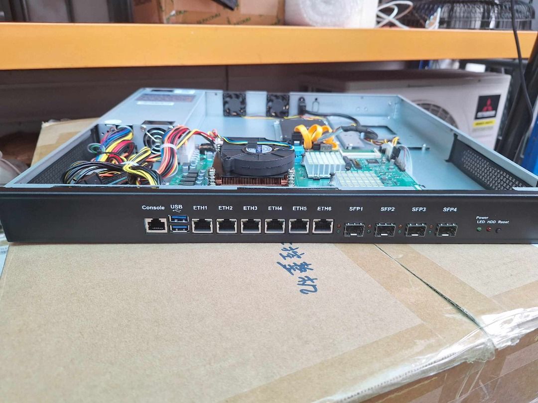 OPNSENSE PFSENSE network appliance (Category: Networking) located in Makati City. Submitted by inet.tekno (Listing ID 1384274401, Image 1). Description: AVAILABILITY as of 2 August 2025 Intel Core i5 12th gen 6 * 2.5Gbe Lan 4 * 10Gbe SFP+ Intel X710 1 * 16GB Apacer RAM SoDimm 1 * 240GB Apacer ENTERPRISE GRADE sata SSD 3 * SATA interfaces 1 * PCi expansion (can accomodate 4ports lan card) 1 * m.2 NVMe SSD ATX Server Huntkey PSU 1U/2U Rack mount en