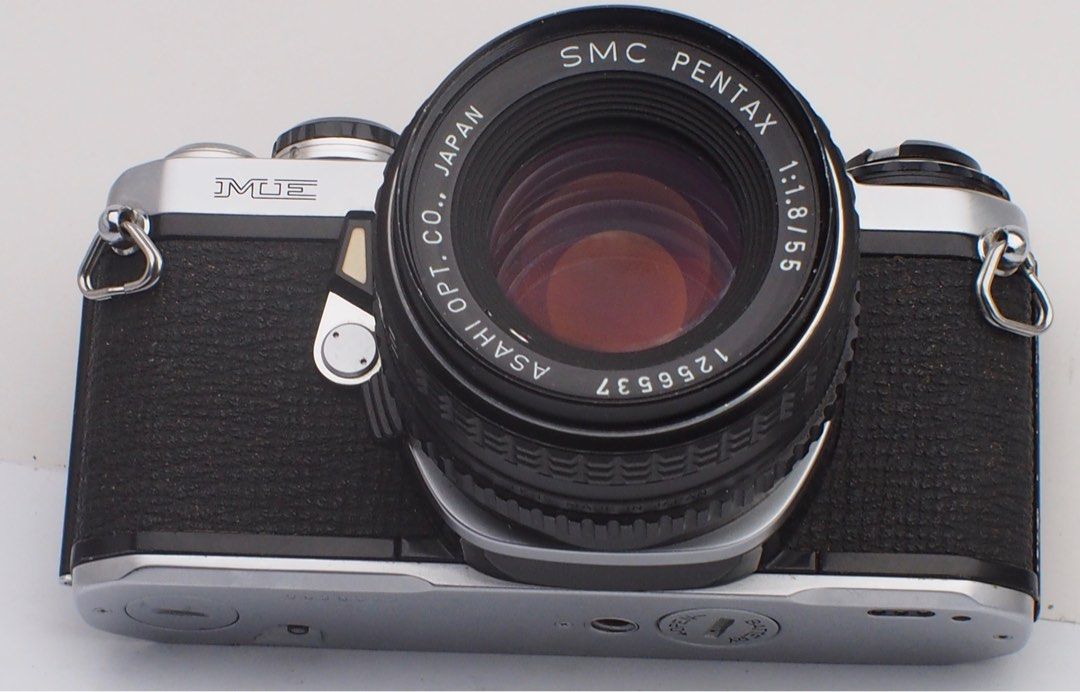 PENTAX ME CAMERA WITH LENS (Category: Camera Bags & Carriers) located in Las Pinas. Submitted by film101 (Listing ID 1384394400, Image 2). Description: Pentax ME with SMC 55/f1.8 New arrival BEST FOR BEGINNER🍎🍎🍎 Sleek type film slr Newly clean optics (with sample photos by using digital) Meter working B/100x working Shutter curtain working Shutter working Clean film back Finder with tiny dust -doesnt affect output check pics above Ready to use