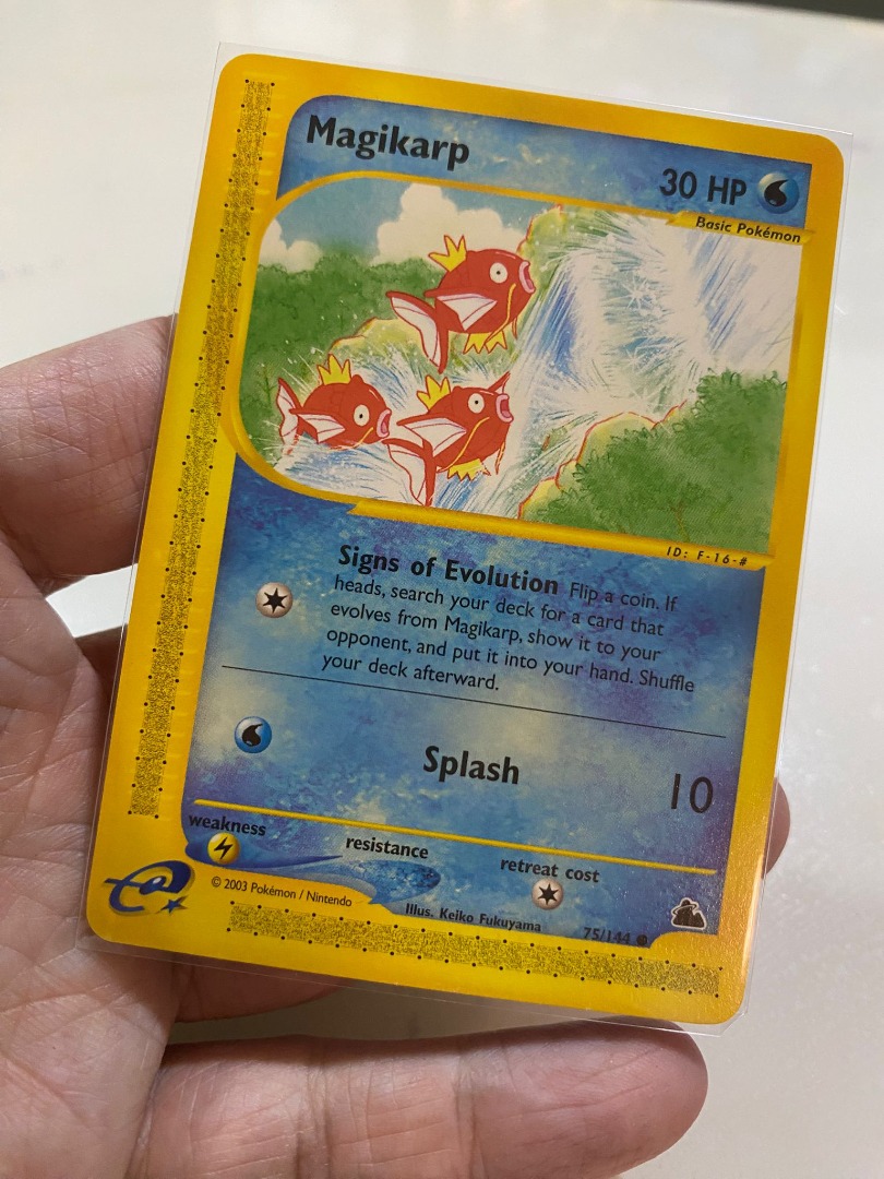 Pokemon Skyridge Magikarp 75/144, Hobbies & Toys, Toys & Games on Carousell