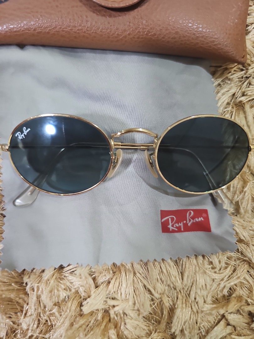 RAY-BAN ROUND METAL LEGEND GOLD (Category: Sunglasses & Eyewear) located in Alicia. Submitted by brandfor.less (Listing ID 1384384951, Image 3). Description: Inclusions: care card, guarantee card, case, GUARANTEED AUTHENTIC, IF PROVEN TO BE FAKE ...MONEY BACK GUARANTEE.