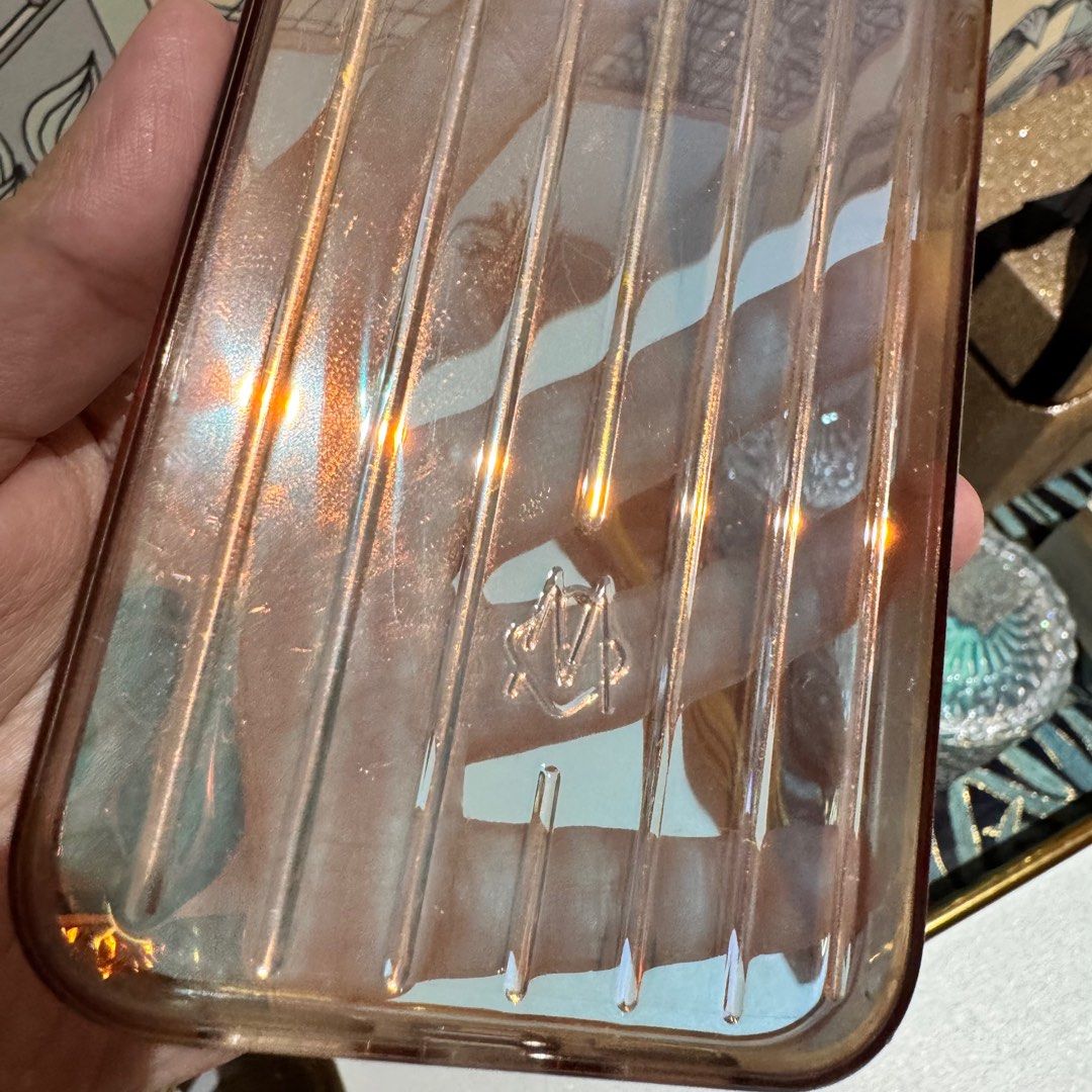 RIMOWA Clear Casing iPhone 13 Pro Max (Category: Cases & Sleeves) located in San Juan City. Submitted by coveted87 (Listing ID 1384363911, Image 3). Description: -comes with box -bpi/gcash -lala/j&t from san juan -guaranteed authentic -iphone 13 pro max -with discoloration on edges -retails for around P8k.