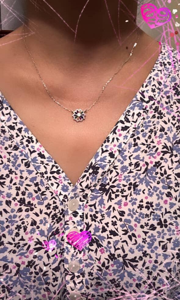 Silver 925 SilverWorks necklace with multi colored stone 16" (Category: Necklaces) located in Taytay. Submitted by bel_alejo0917 (Listing ID 1383520038, Image 2). Description: box not included for picture purposes only..