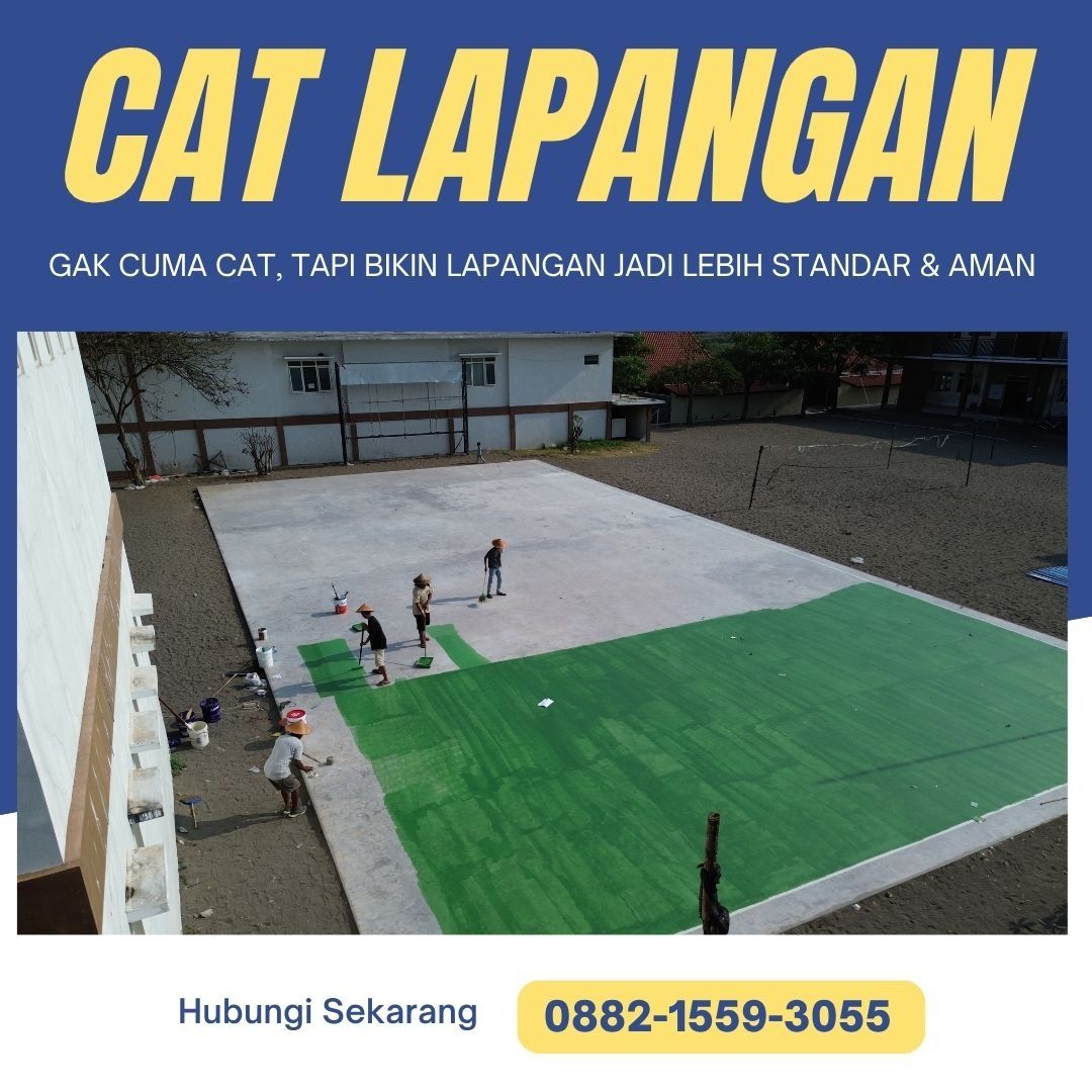 SPESIALIS PENGECATAN LAPANGAN OLAHRAGA FUTSAL BASKET VOLI TENIS