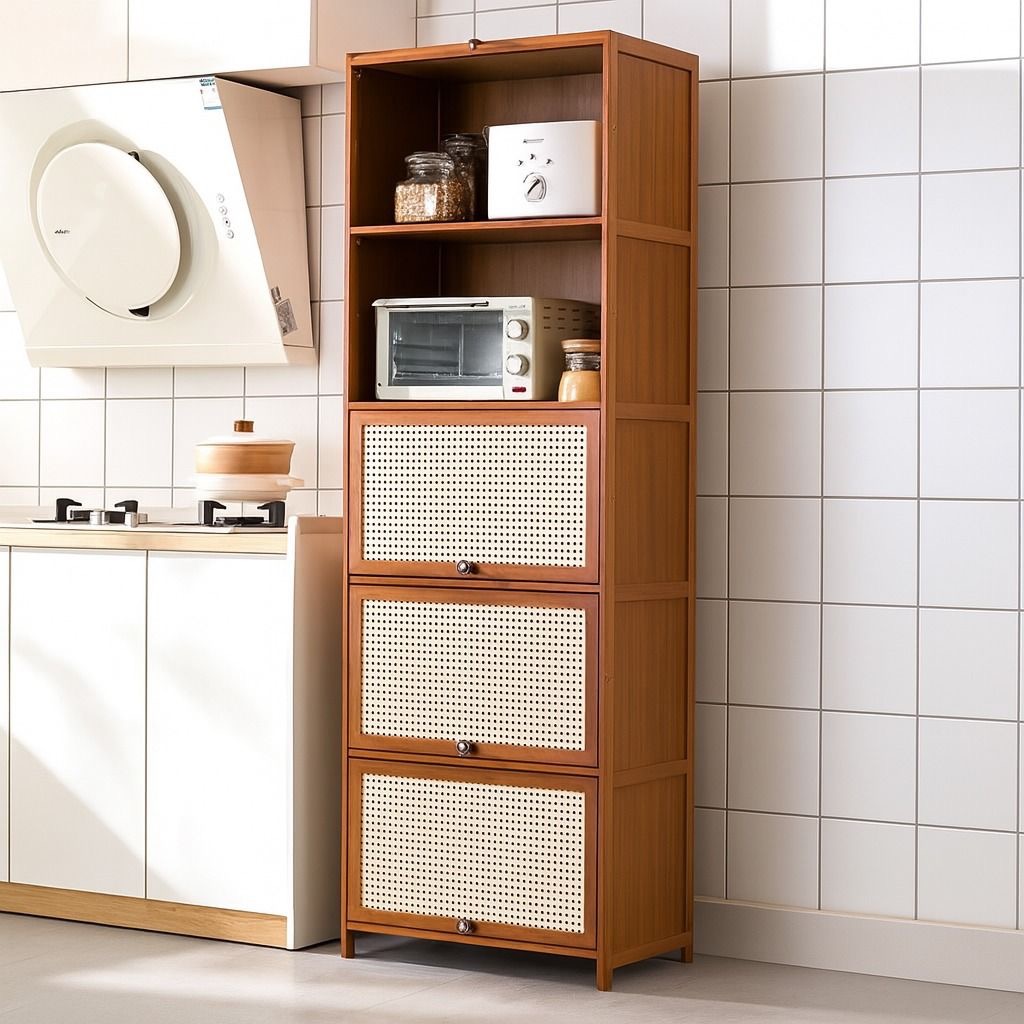 Tall Pantry Cupboard | Standing Kitchen Shelf | Multi Layer Cabinet ...