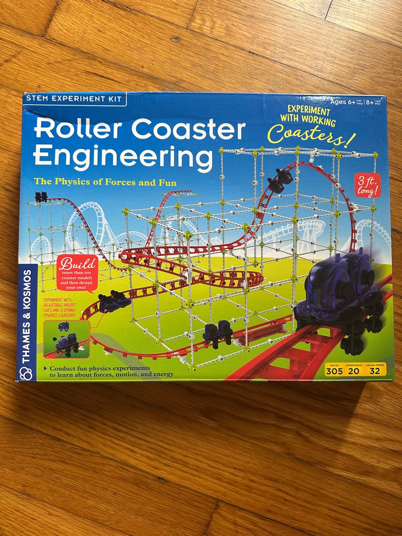 Thames & Kosmos Roller Coaster Engineering Kit, Hobbies & Toys,