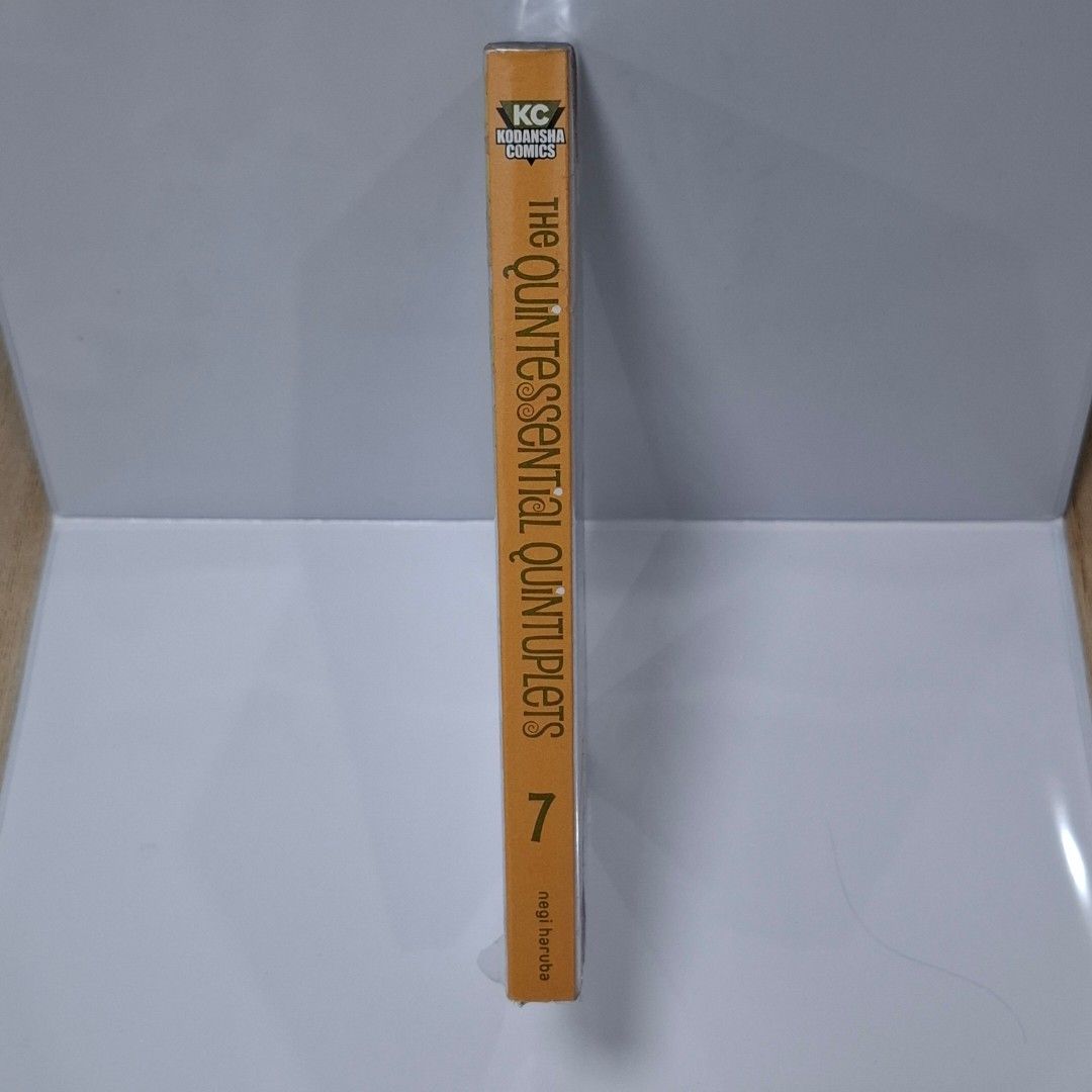The Quintessential Quintuplets manga, Volume 7 (Category: Comics & Manga) located in Muntinlupa City. Submitted by cafephia (Listing ID 1384342805, Image 3). Description: Note: can only accommodate shipping on weekends since I'll be in college on weekdays ♡ Hi! I'm selling a semi-sealed volume 7 of The Quintessential Quintuplets. OPEN TO NEGOTIATIONS! Listed it as well-used because of the minor damage on the bottom (see picture 4). Might be small
