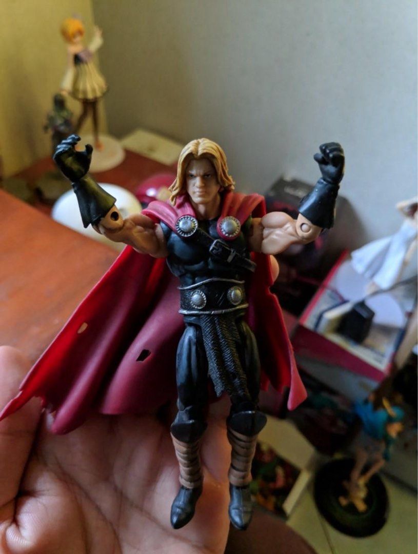 THOR AGE OF THUNDER 2010 MARVEL HASBRO (Category: Action & Battle Toys) located in Camiling. Submitted by KATZVRA (Listing ID 1384263614, Image 1). Description: authentic thor hasbro 2010 classic highly movable good joints no broken part. issue: lost hammer good for collection or gift for kids.