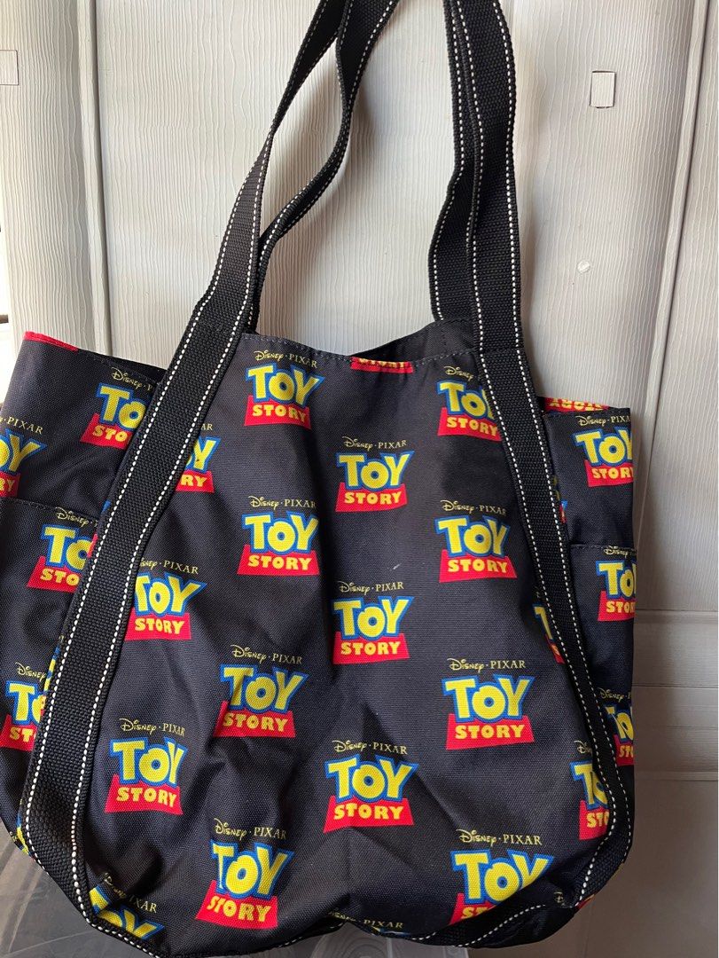 Toy story tote bag (Category: Tote Bags) located in Batangas. Submitted by trzadnse (Listing ID 1384233801, Image 1). Description: Bought it from Japan Needs a washing bc of storing but havent really used it .