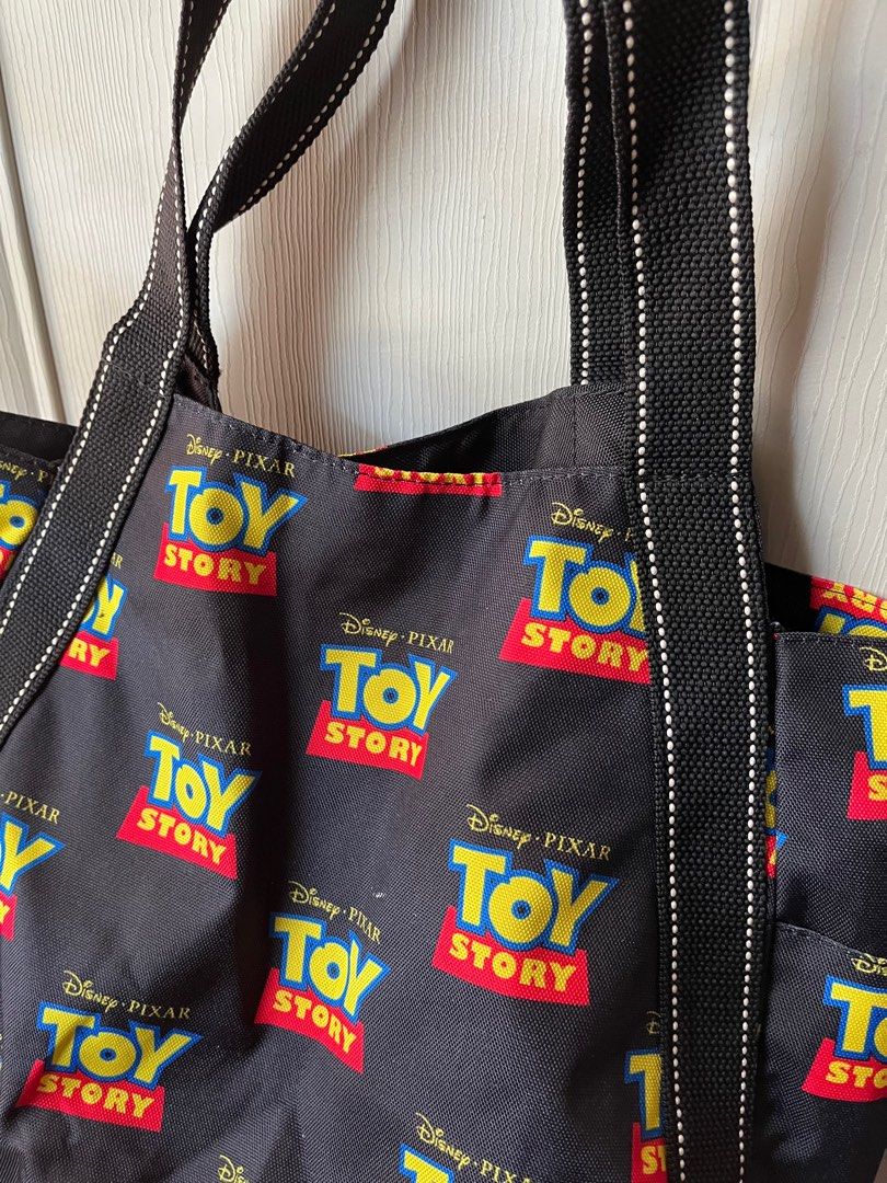 Toy story tote bag (Category: Tote Bags) located in Batangas. Submitted by trzadnse (Listing ID 1384233801, Image 2). Description: Bought it from Japan Needs a washing bc of storing but havent really used it .